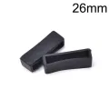 【ZIME】Variety 2pcs 14mm-26mm Rubber Silicone Watch Band Loop Strap Small Holder Locker Keeper  14mm. 