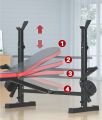 Weight Bench - Multi functional Home workout Bench Full bench Multipurpose Bench with lat pull down. 