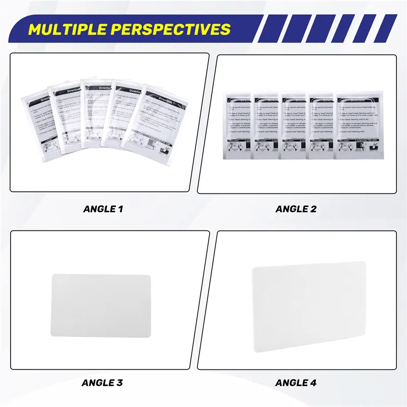 CR80 Cleaning Cards, Dual Side Card Reader Cleaner, POS Swipe Terminal ...