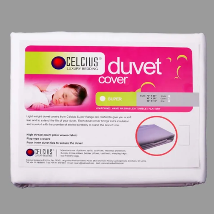 Celcius Duvet Cover (Super) -White -90x110
