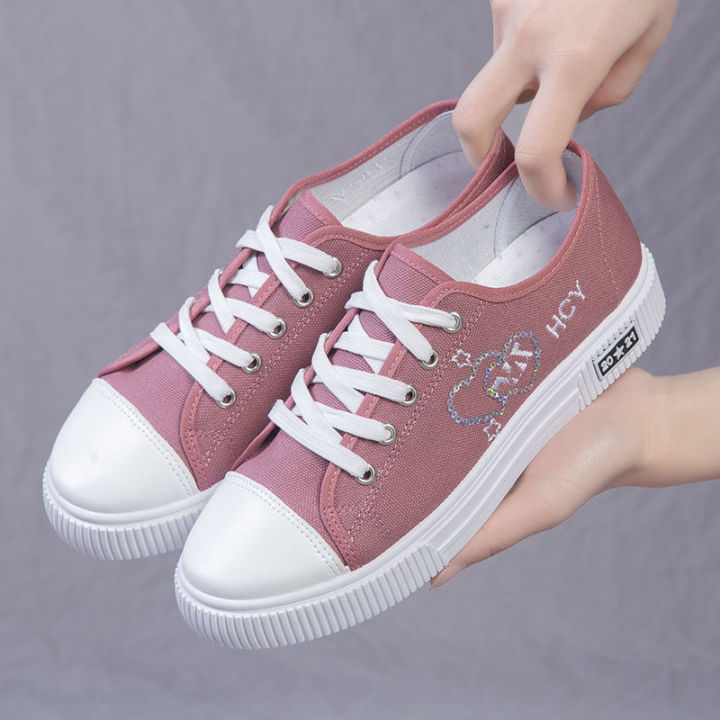 Women's%20Canvas%20Shoes%20Spring%20New%20Korean%20Style%20Versatile%20Schoolgirl%20Casual%20Shoes%20Soft-Soled%20Non-Slip%20Breathable%20Junior%20High%20School%20Student%20Sneakers%20-%20Image%203
