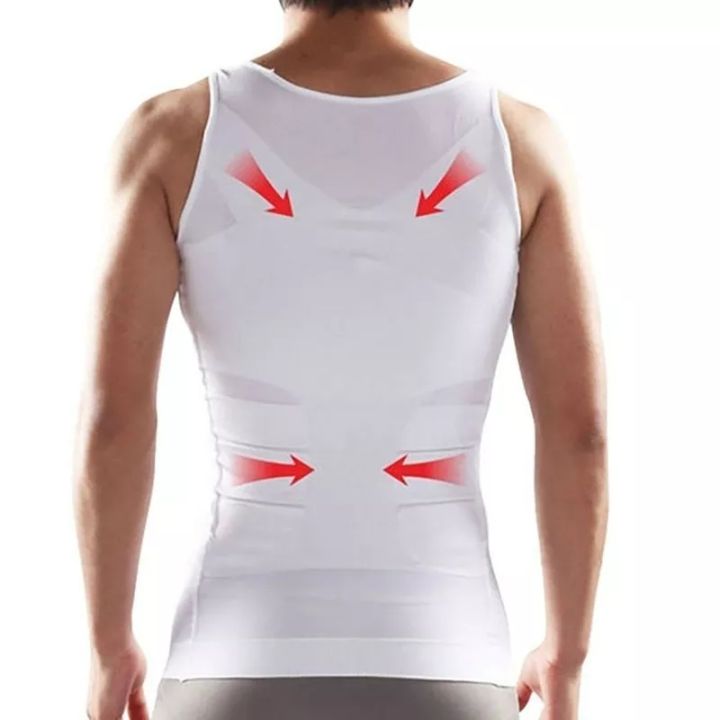 Slim%20N%20Lift%20T-Shirt%20For%20Men%20Body%20Shaper%20Vest%20All-Season%20Stretch%20Fabric%20Slim%20Fit%20Waist%20Controller%20Shirt%20White%20-%20Image%207