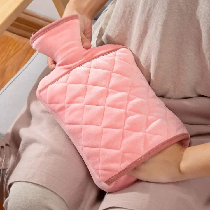 Large 2L Hot Water Bag Water Bottle Cover Thick Hot Water Bottle Winter Water Bag Hand Feet Warmer Water Bottle Accessies no bag