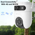 Ezviz H9C 5MP+5MP 4G Dual Lens 3K Wireless CCTV Wi-Fi IP Camera Outdoor Pan/Tilt Security Camera | AI-Powered Human / Vehicle Shape Detection | Color Night Vision | Weatherproof Design | Two-Way Talk | 4G & Wi-Fi Connectivity |  Up to 512GB Storage. 