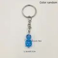 1pc Vibrant Glow-in-the-Dark Mini Turtle Keychains - Resin Charms with Ring Buckles, Ideal for Party Gifts, DIY Accesso. 