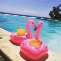 Inflatable Cup Holder Unicorn Flamingo Drink Holder Swimming Pool Float Bathing Pool Toy Party Decoration Bar Coasters. 