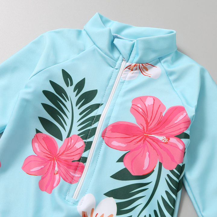 Yfashion%202%20Pcs/set%20irls%20%20suit%20One-piece%20suit%20+%20ing%20Cap%20Suit%20Sunscreen%20wear%20For%201-6%20Years%20Old%20color%20-%20Image%207