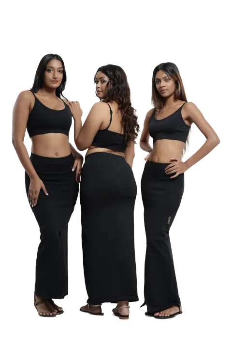 High%20Compression%20Mermaid%20Saree%20Shapewear%20Black%20-%20Image%202