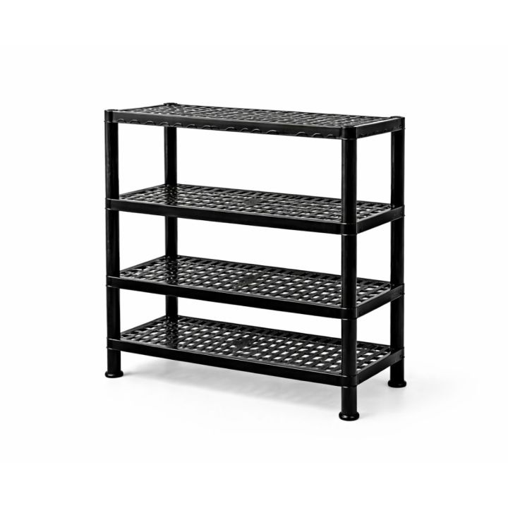 Plastic%204%20Tier%20Shoe%20Rack%20%7C%20Multipurpose%20Shoe%20Organizer%20Stand%20%7C%20Durable%20Space%20Saving%20Storage%20-%20Image%204