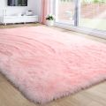 Faux Fur Carpets [3 x 5 feets] Pink Colour | Bedroom/Living Room Fur Fluffy Extra Soft Rug / Carpet. 