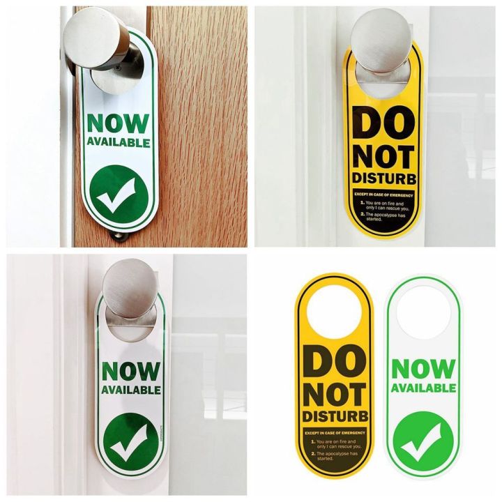 Convenient to Use PVC Door Sign Double Sided Please Do Not Disturb ...