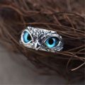 【LUCKET】Retro animal owl ring hip hop engraving pattern men and women design LK. 