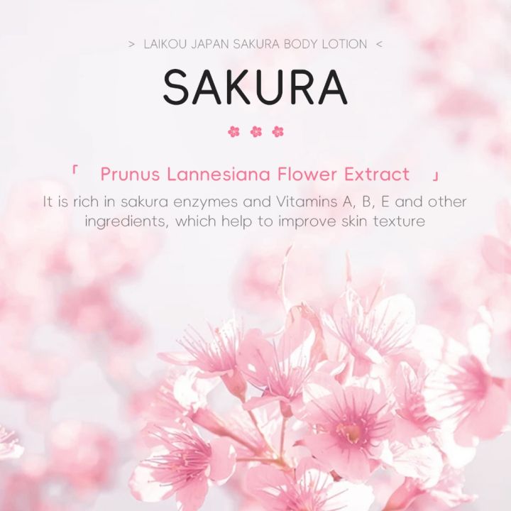 LAIKOU%20Japan%20Sakura%20Body%20Lotion%20Niacinamide%20+%20Vitamin%20C%20Brightening%20Reduce%20Wrinkle%20Smooth%20&%20Nourish%20Skin%20200g%20-%20Image%205