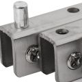 Stainless Steel Glass Door Pivot Hinge Double Head Magnetic Catch Set for 5-8Mm Glass Door. 