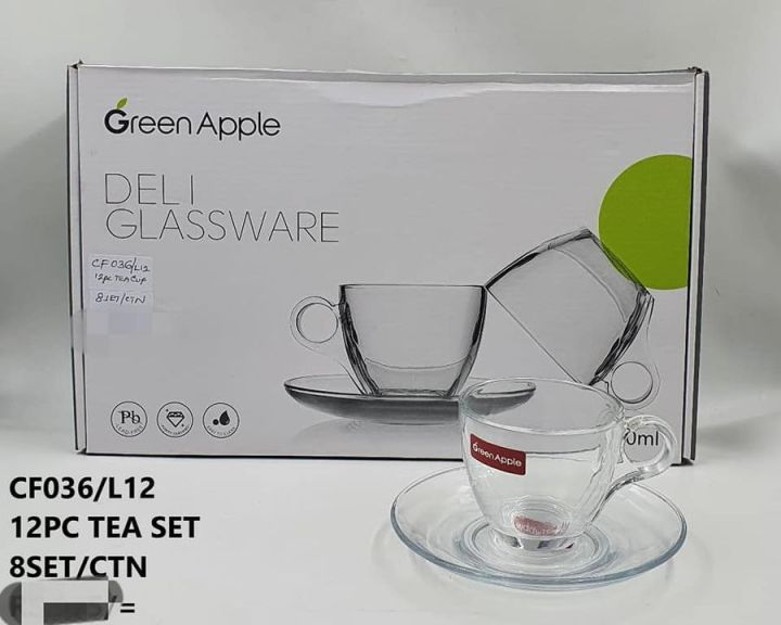 Deli%20Glass%20Tea%20Set%20190ml%20with%20Saucer%20Tea%20Cup%20for%20Coffee%20Espresso%20Cappuccinos%20Lattes%20Beer%20Tea%20Juice%20Hot%20Water%20and%20Iced%20Beverages%20Cafe%20&%20Gift%20Set%20Drinking%20Glass%20-%20Image%202