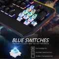 LESHP Gaming Office USB Wired Mechanical Keyboard With LED Backlight Black. 