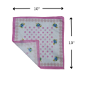 Girls handkerchief Serviette Cotton Square Towel Handkerchief  Napkin Cloth. 