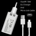 Original Xiaomi 18w Charger QC 3.0 Fast EU Charger Quick Usb Cable Charge for Redmi Note 6 7 8 Pro 9 10 POCO M3 9A 10A 4X. 