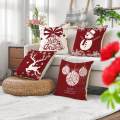 Christmas Throw Pillow Cover Cushion Cover for Sofa Xmas Decoration Bell. 