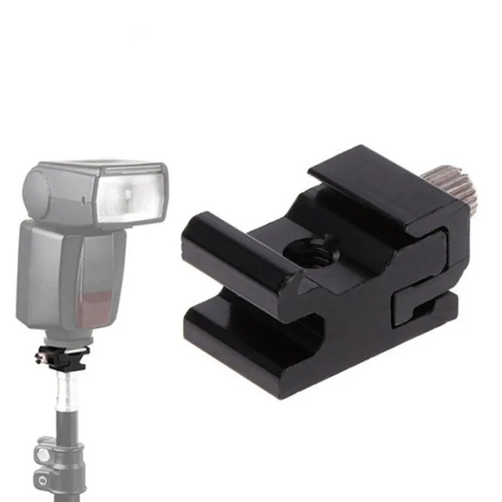 Hot%20Shoe%20Flash%20Bracket%20Camera%20Metal%20Cold%20Shoe%20Mount%20Adapter%201/4%20Tripod%20Screw%20-%20Image%202
