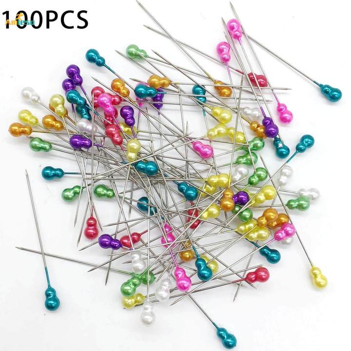 100Pcs%20Colorful%20Pearl%20Head%20Straight%20Pins%20Sewing%20Pins%20for%20Dressmaking%20Craft%20-%20Image%207
