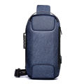 Men's Anti-theft Crossbody Bag Sling Backpack Oxford cloth Waterproof USB Port. 
