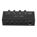 Stereo Line Mixer Super Low Noise Line Mixer 4 Channel DC5-12V for Microphone. 