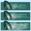 EsoGoal Hanging Neck Fan LED Digital Display Portable Cooler Fan Bladeless Fan Personal Wearable Neckband 3 Speeds Adjustment Twin-Turbo Leafless 360° Neckband Fan USB Rechargeable Fan Mini Neck Fan. 