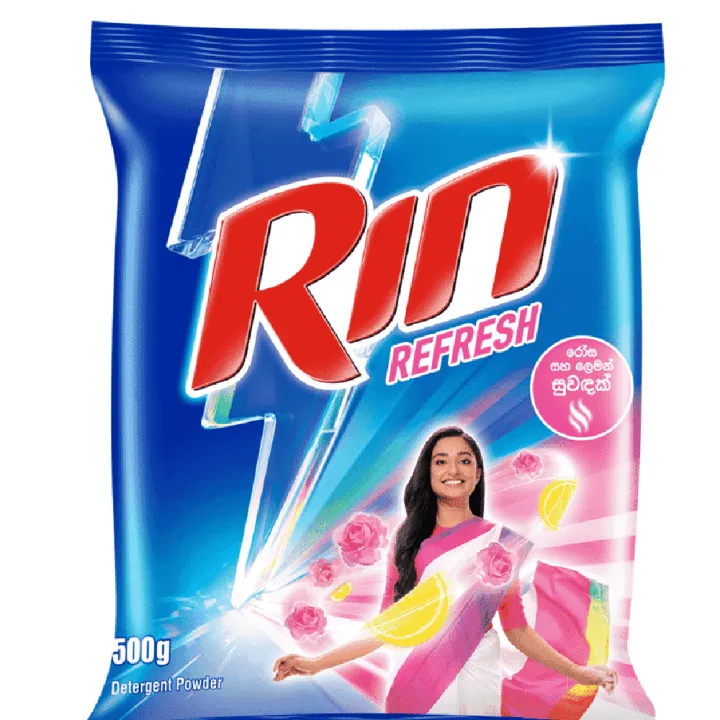 Rin Refresh Detergent Powder, 500g