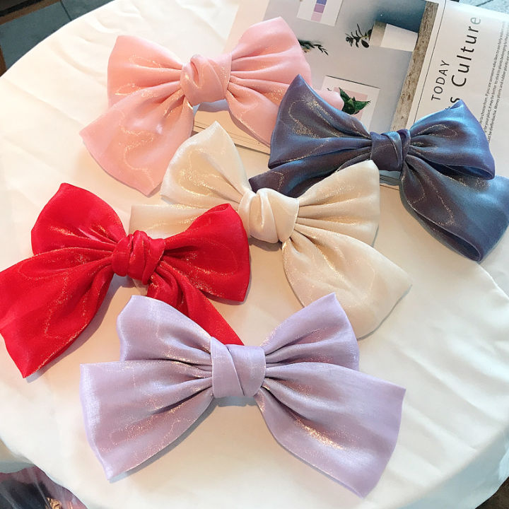 Fashion%20Purple%20Big%20Bow%20Hair%20Clips%20For%20Women%20Girls%202020%20French%20Bright%20Satin%20Hairpin%20Simple%20Solid%20Color%20Top%20Clip%20Hair%20Accessories%20-%20Image%203