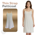 AALYA Thin Strap Petticoat for Girls /  School Uniform / Cotton Night Dress / Inner wear / Womens wear / Thin Strap Petticoat for Women. 