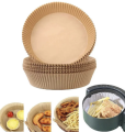 100pcs/50pcs Air Fryer Paper Baking Paper Air Fryer Disposable Paper Baking Mat Oil Absorbing Paper Kitchen Air Fryer Baking. 