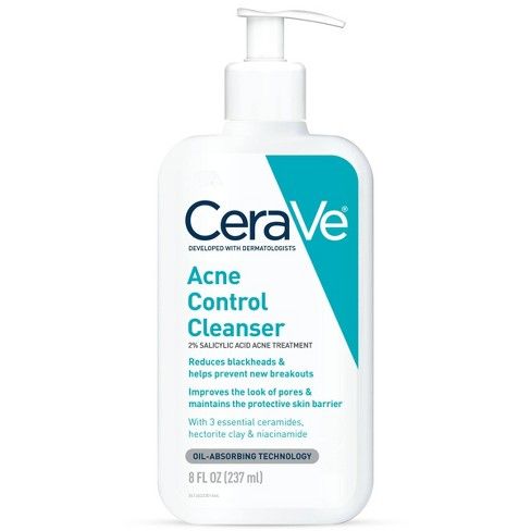 CeraVe Acne Control Cleanser 2% Salicylic Acid Acne Treatment 237ml