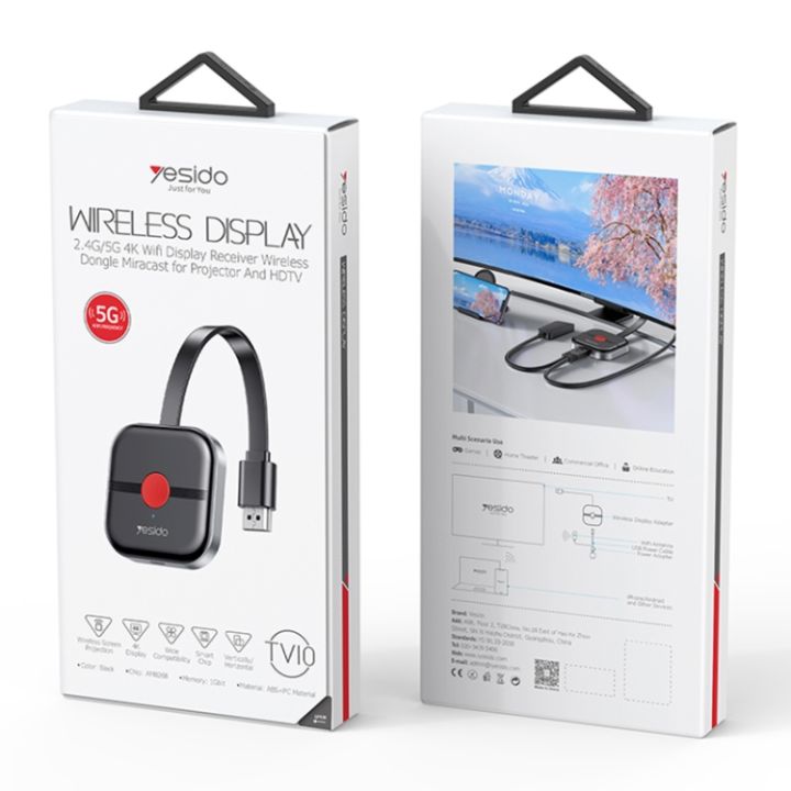Yesido%20TV10%20HD%20Wireless%20Screen%20Display%20Receiver,%20HDMI%20/%202.4G/5G+4K%20wireless%20connection,%20support%20screen%20mirroring%20-%20Image%202