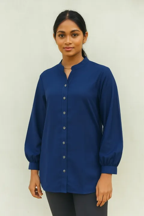 Women%E2%80%99s%20Blue%20Long%20Sleeve%20Blouse%20%E2%80%93%20Casual%20Stylish%20Top%20for%20Girls%20%E2%80%93%20Elegant%20Office%20Wear%20for%20Ladies%20-%20Image%203