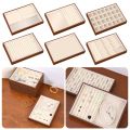 Portable Small Size Wood Grain Jewelry Tray Walnut Wood Large Capacity Jewelry Storage Drawer Stackable Simple Design Wooden Jewelry Box Jewelry Packaging. 