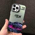 Mountain Peak Aircraft Phone Case for iPhone 15 16 Pro Max 14 Plus 13 12 11 Pro 15 Plus Back Soft Cover. 