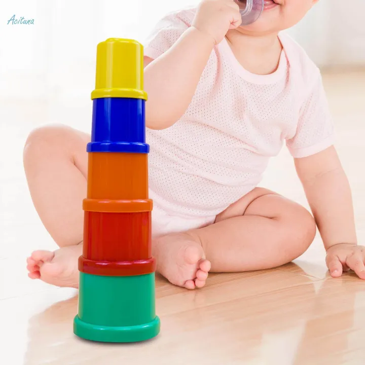Stacking%20Cups%20Toy%20Educational%20Learning%20Toys%20for%20Colorful%20Set%20of%205%20Stackable%20-%20Image%203