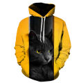 New Cute 3d Cat Hoodie Men's Women's Sweatshirt Harajuku Hooded Autumn Boys And Girls Animal White Streetwear Pullover. 