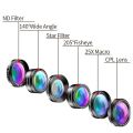 APEXEL  6In1 Kit Camera Lens Photographer Mobile Phone Lenses Kit Macro Wide Angle Fish Eye CPL Filter for iPhone Xiaomi Mi9. 