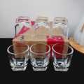 Lucky Glass 6pcs Set 45ml Clear Shot Glass Glassware Hotel & Home Use. 