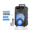 NDR P44 P55 P66 Outdoor Karaoke Parlantes 8 inch Trolley Party Portable Bluetooth Speaker With Led Display Woofer Speaker | INeedz NDR P55. 