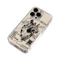 Sketch heart graphic phone case for iPhone 15 14 13 12 11 x XR Xs SE2 SE 8 7 plus pro Max mini TPU back cover. 