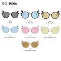 【COOL】 OQ BOGA 7 Styles Unisex Anti UV Rabbit Ears Frame Kids Sunglasses Children Outdoor Eye Protection Sun Glasses. 