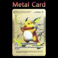pokemon cards golden Pokemon 183200 Points High Hp Charizard Pikachu Mewtwo Gold Black English French Metal Cards Vmax Mega GX Game Collection CardsParty Games Crafts. 