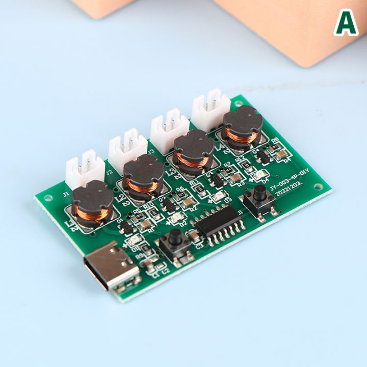 DC5V Type-C Mini Humidifier DIY Kits Mist Maker Driver Circuit Board 4 Fogger Atomization Film Sheet Oscillating Module