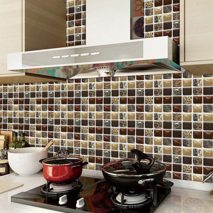 1/10PCS%203D%20Self-adhesive%20Mosaic%20Crystal%20Tile%20Wall%20Stickers%20Wallpaper%20Waterproof%20Wall%20Panels%20DIY%20Home%20Decor%20-%20Image%204