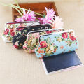 New Women Flower Printed Coin Wallet Handbag Canvas Coin Purses Money Card Holder Wallet Pouch Lipstick Earphone Key Bags. 