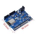 ESP-12E WeMos D1 UNO R3 CH340 CH340G WiFi Development Board Based ESP8266 Shield Smart Electronic PCB For Arduino Compatible IDE. 