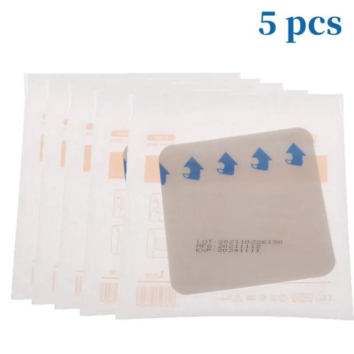 5PCS Hydrocolloid Adhesive Dressing Wound Dressing Sterile Thin Healing ...